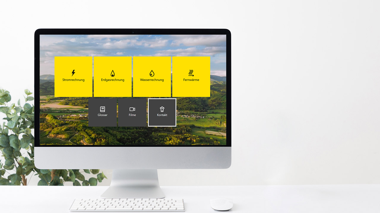 Monitor mit ASEW-Rechnungserklärer